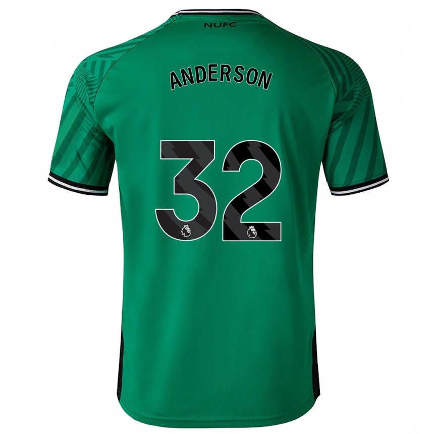 Vaikiškas Elliot Anderson #32 Žalias Išvykos Marškinėliai 2023/24 T-Shirt