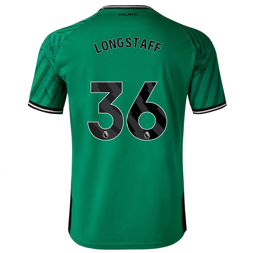 Vaikiškas Sean Longstaff #36 Žalias Išvykos Marškinėliai 2023/24 T-Shirt