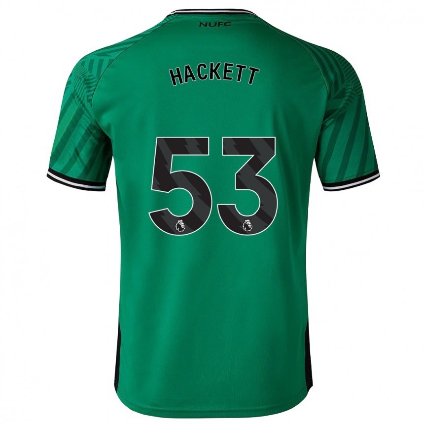 Vaikiškas Jordan Hackett #53 Žalias Išvykos Marškinėliai 2023/24 T-Shirt