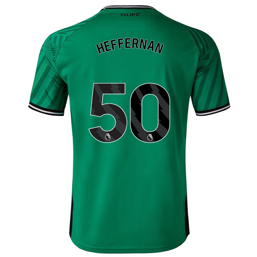 Vaikiškas Cathal Heffernan #50 Žalias Išvykos Marškinėliai 2023/24 T-Shirt