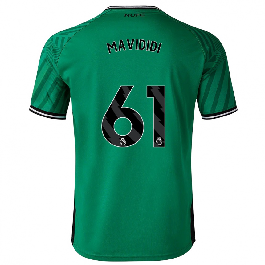 Vaikiškas Shaun Mavididi #61 Žalias Išvykos Marškinėliai 2023/24 T-Shirt