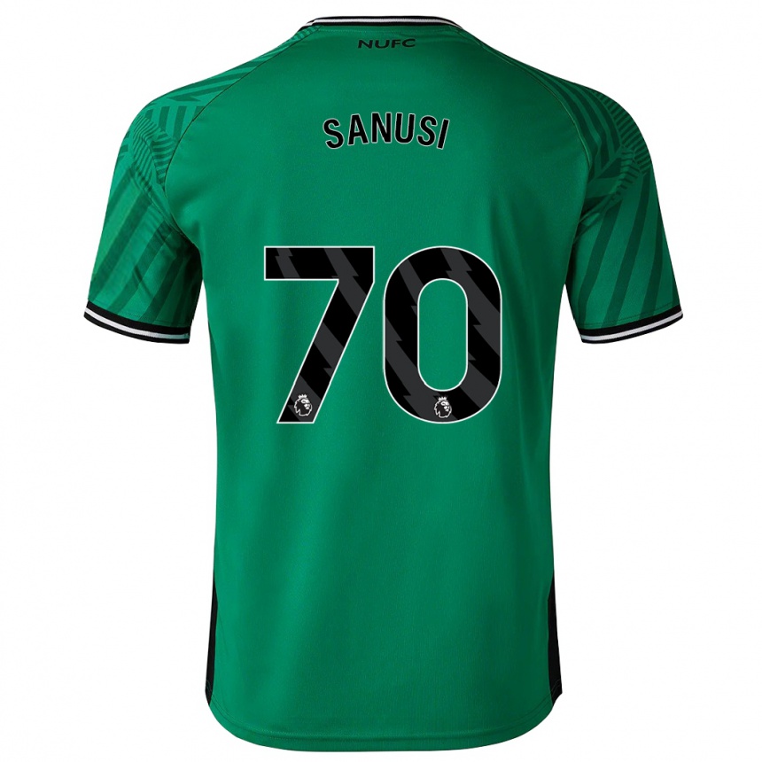 Vaikiškas Trevan Sanusi #70 Žalias Išvykos Marškinėliai 2023/24 T-Shirt