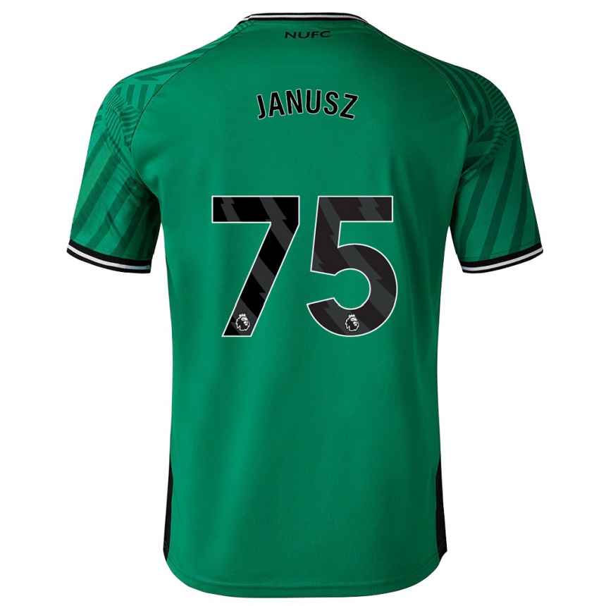 Vaikiškas Adrian Janusz #75 Žalias Išvykos Marškinėliai 2023/24 T-Shirt