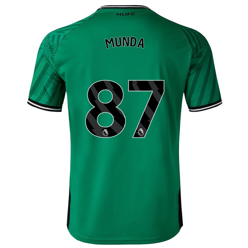 Vaikiškas Anthony Munda #87 Žalias Išvykos Marškinėliai 2023/24 T-Shirt