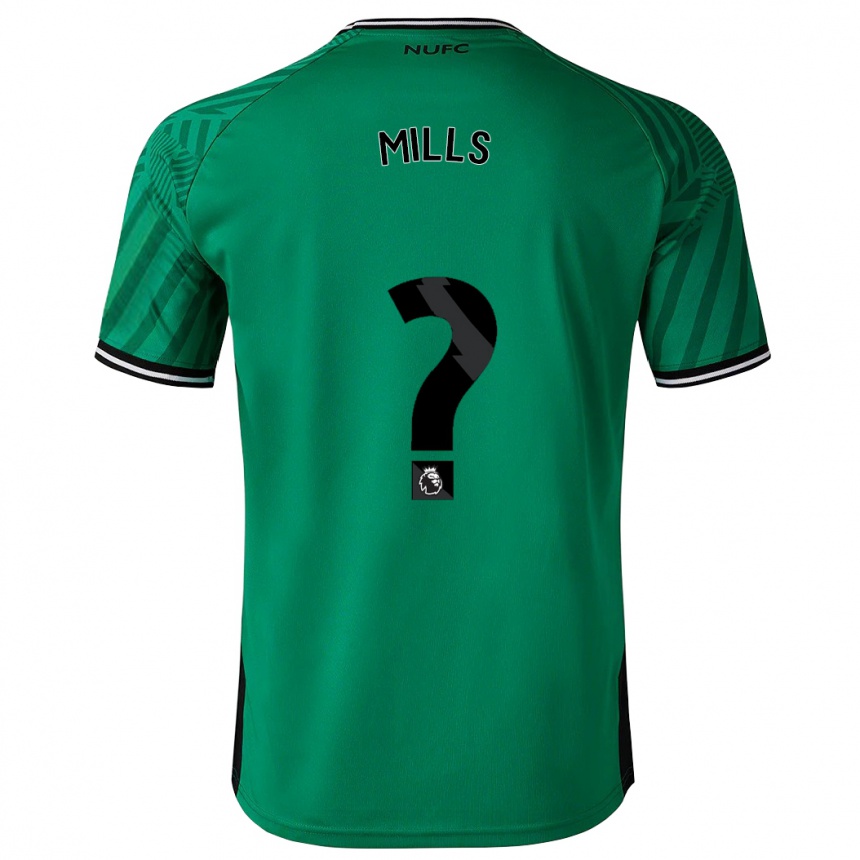 Vaikiškas Michael Mills #0 Žalias Išvykos Marškinėliai 2023/24 T-Shirt