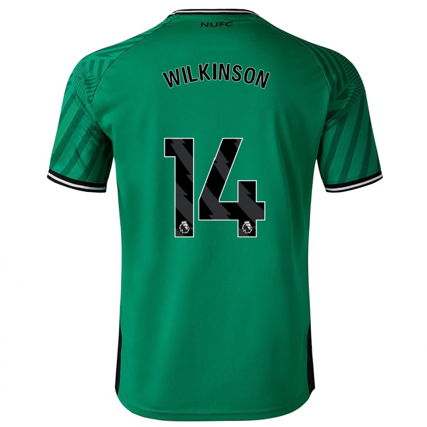 Vaikiškas Sharna Wilkinson #14 Žalias Išvykos Marškinėliai 2023/24 T-Shirt