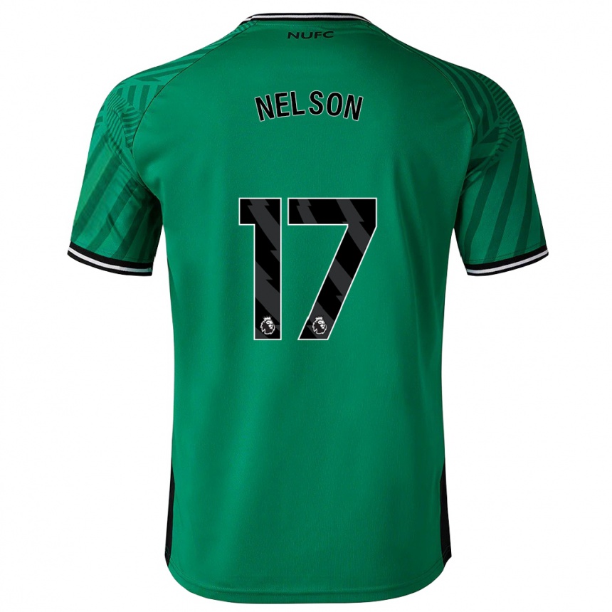 Vaikiškas Erin Nelson #17 Žalias Išvykos Marškinėliai 2023/24 T-Shirt