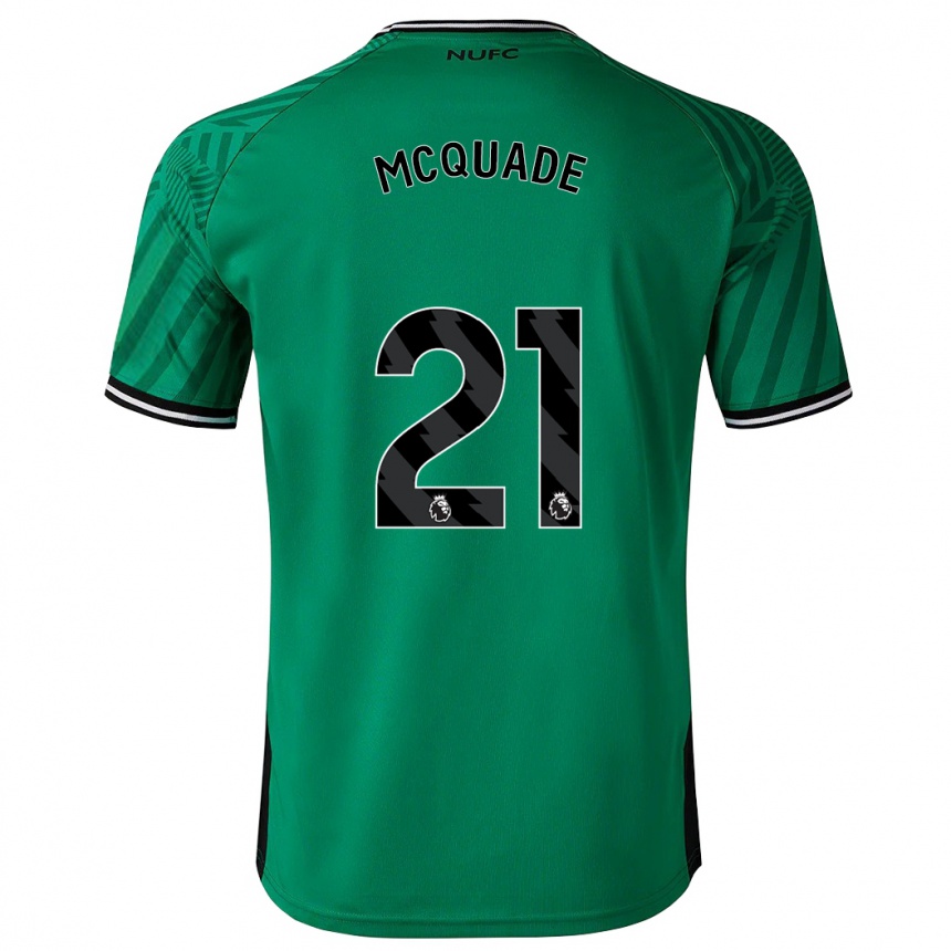 Vaikiškas Jasmine Mcquade #21 Žalias Išvykos Marškinėliai 2023/24 T-Shirt