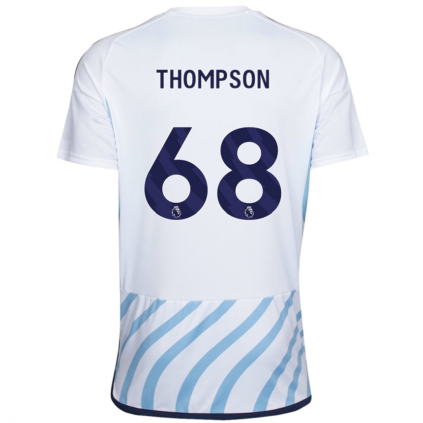 Vaikiškas Jack Thompson #68 Balta Mėlyna Išvykos Marškinėliai 2023/24 T-Shirt