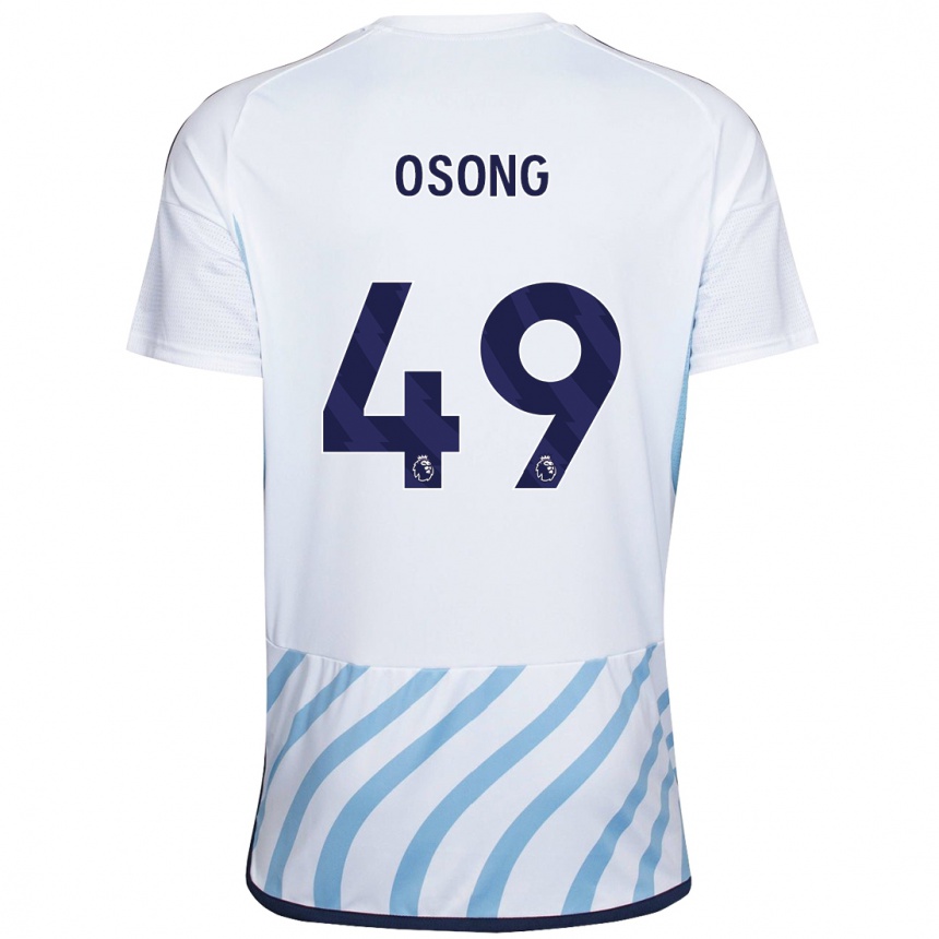 Vaikiškas Detlef Esapa Osong #49 Balta Mėlyna Išvykos Marškinėliai 2023/24 T-Shirt