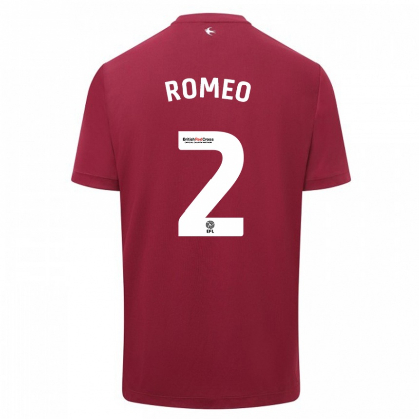 Vaikiškas Mahlon Romeo #2 Raudona Išvykos Marškinėliai 2023/24 T-Shirt