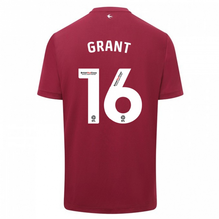 Vaikiškas Karlan Grant #16 Raudona Išvykos Marškinėliai 2023/24 T-Shirt