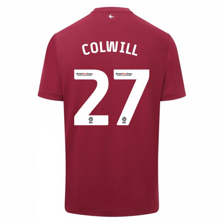 Vaikiškas Rubin Colwill #27 Raudona Išvykos Marškinėliai 2023/24 T-Shirt