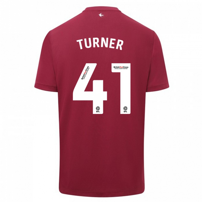 Vaikiškas Matthew Turner #41 Raudona Išvykos Marškinėliai 2023/24 T-Shirt