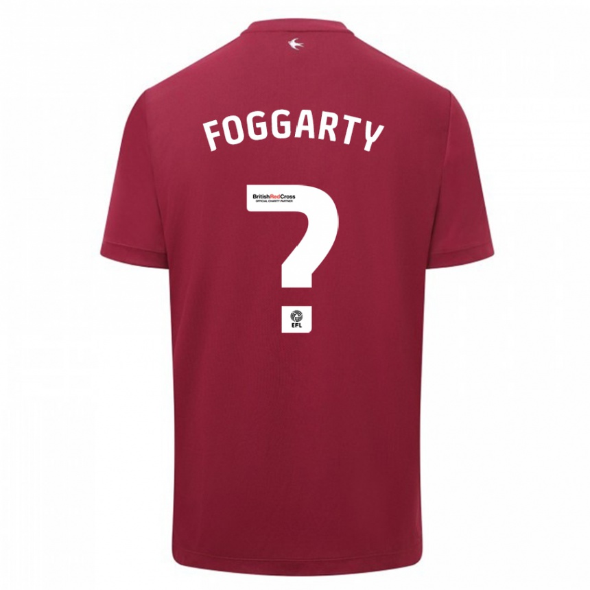 Vaikiškas Corey Foggarty #0 Raudona Išvykos Marškinėliai 2023/24 T-Shirt