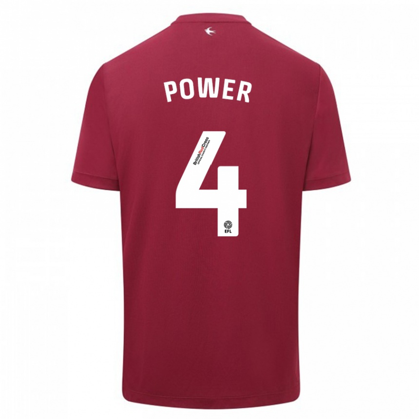 Vaikiškas Hannah Power #4 Raudona Išvykos Marškinėliai 2023/24 T-Shirt