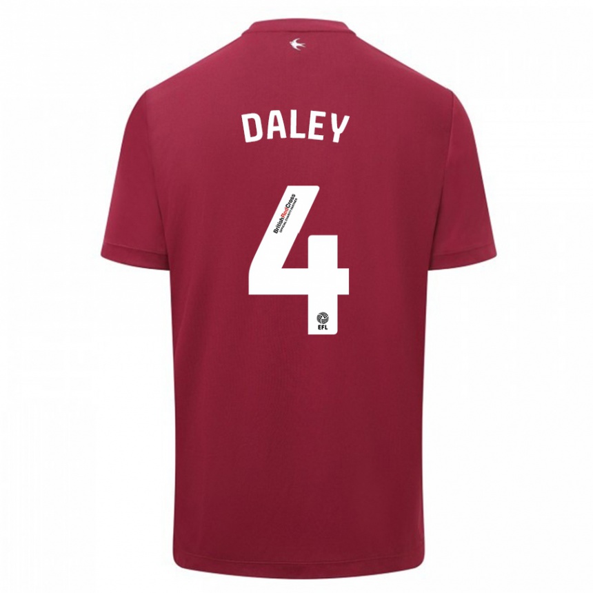 Vaikiškas Hannah Daley #4 Raudona Išvykos Marškinėliai 2023/24 T-Shirt