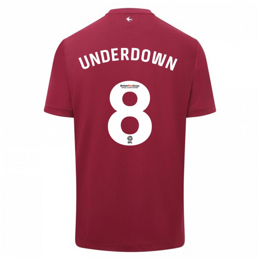 Vaikiškas Kanisha Underdown #8 Raudona Išvykos Marškinėliai 2023/24 T-Shirt