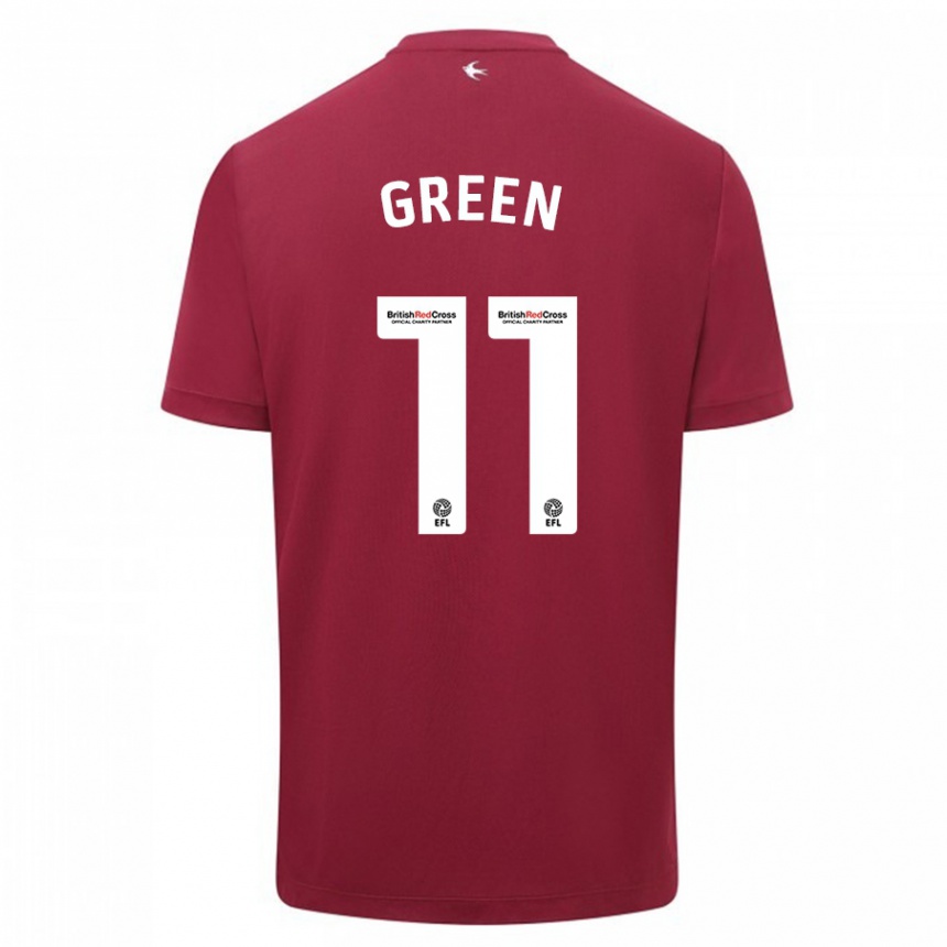 Vaikiškas Danielle Green #11 Raudona Išvykos Marškinėliai 2023/24 T-Shirt