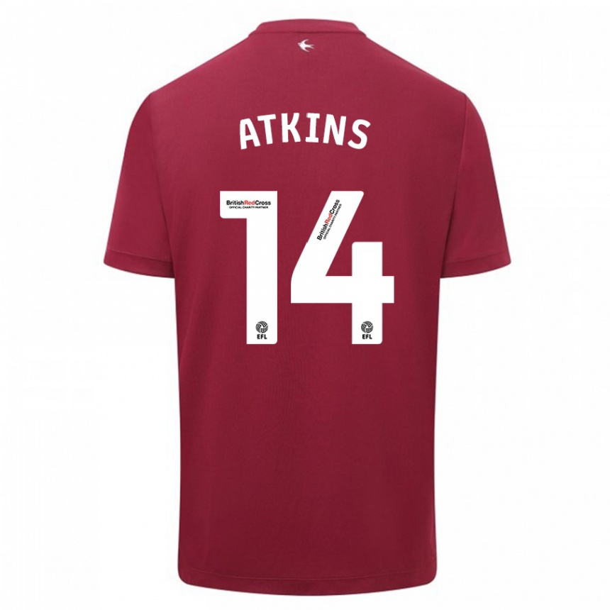 Vaikiškas Zoe Atkins #14 Raudona Išvykos Marškinėliai 2023/24 T-Shirt