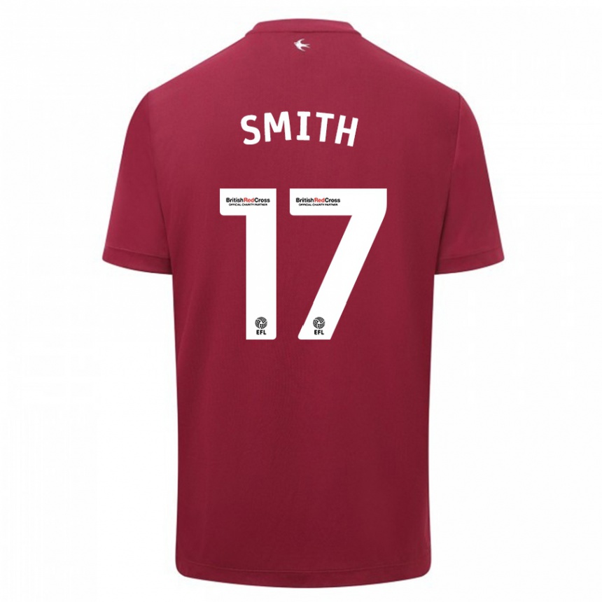 Vaikiškas Hollie Smith #17 Raudona Išvykos Marškinėliai 2023/24 T-Shirt