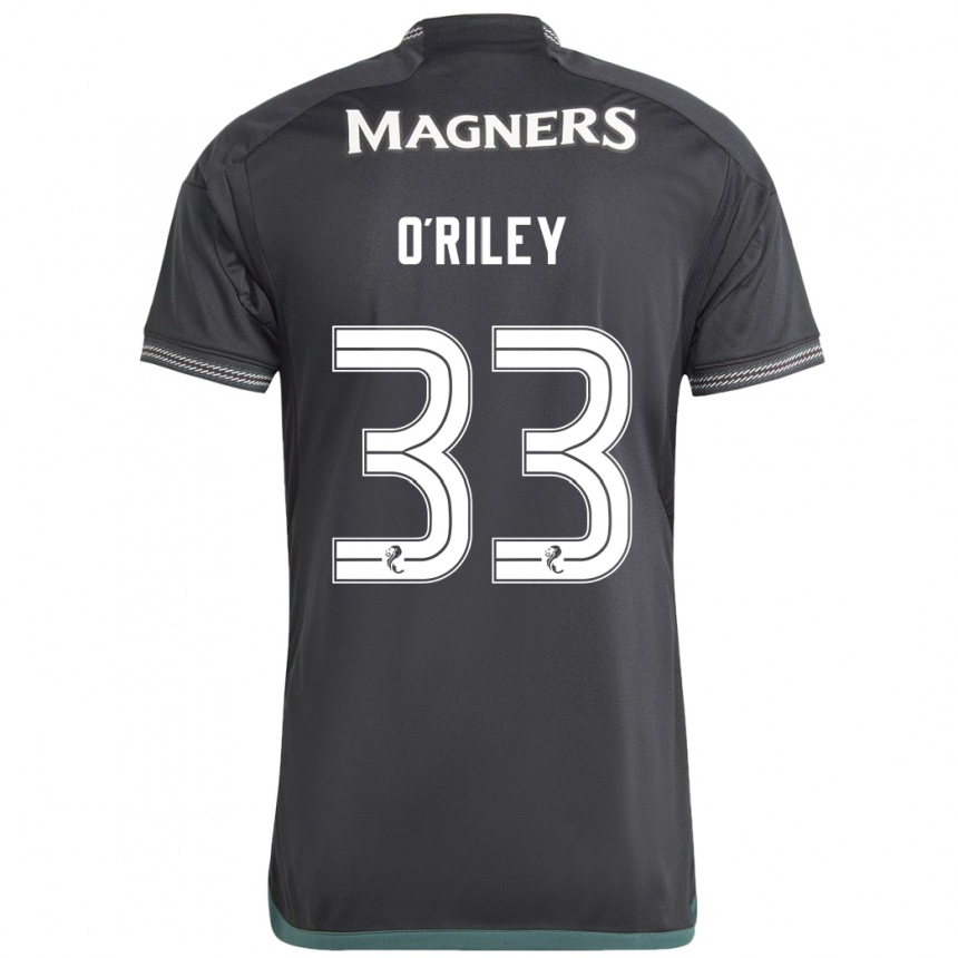 Vaikiškas Matt O'riley #33 Juoda Išvykos Marškinėliai 2023/24 T-Shirt