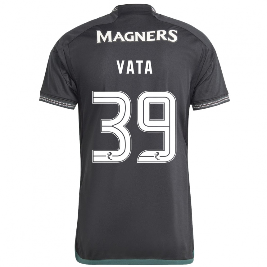 Vaikiškas Rocco Vata #39 Juoda Išvykos Marškinėliai 2023/24 T-Shirt