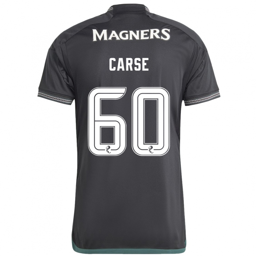 Vaikiškas Mackenzie Carse #60 Juoda Išvykos Marškinėliai 2023/24 T-Shirt