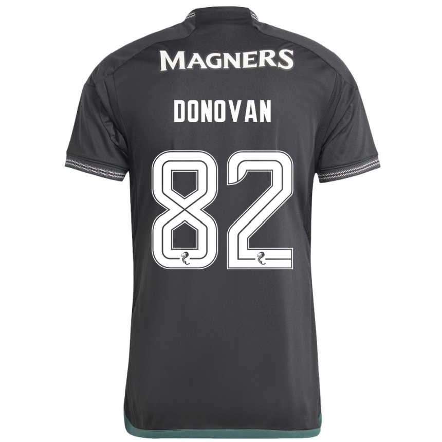 Vaikiškas Colby Donovan #82 Juoda Išvykos Marškinėliai 2023/24 T-Shirt