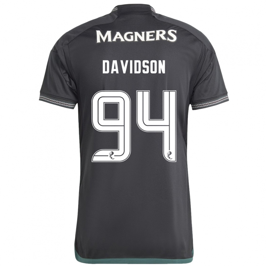 Vaikiškas Alasdair Davidson #94 Juoda Išvykos Marškinėliai 2023/24 T-Shirt