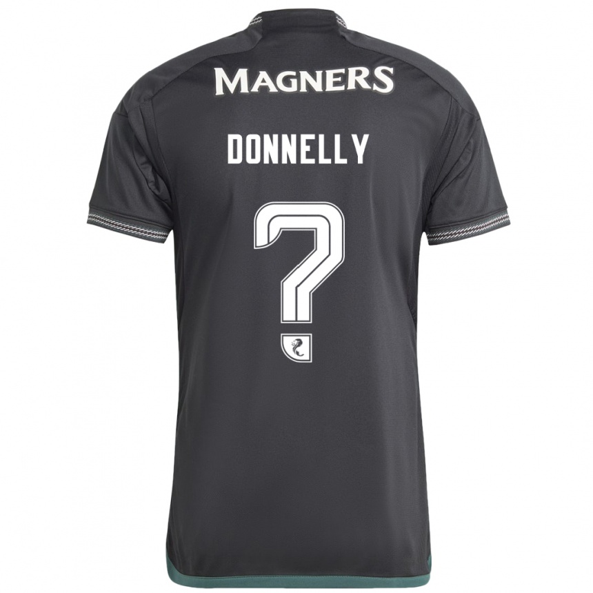 Vaikiškas Jacob Donnelly #0 Juoda Išvykos Marškinėliai 2023/24 T-Shirt