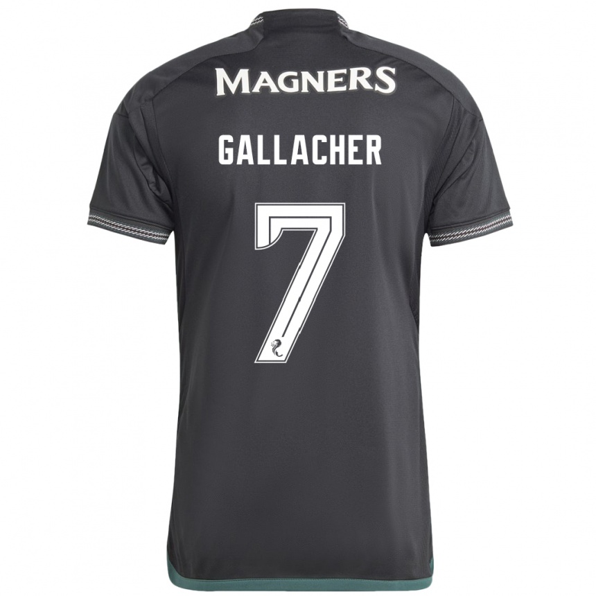 Vaikiškas Amy Gallacher #7 Juoda Išvykos Marškinėliai 2023/24 T-Shirt