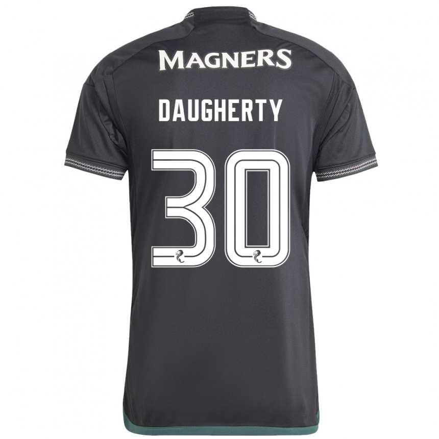 Vaikiškas Kelsey Daugherty #30 Juoda Išvykos Marškinėliai 2023/24 T-Shirt