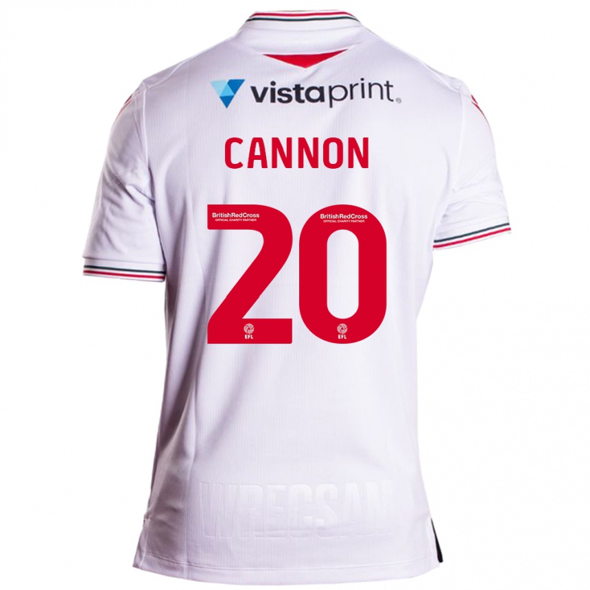 Vaikiškas Andy Cannon #20 Baltas Išvykos Marškinėliai 2023/24 T-Shirt