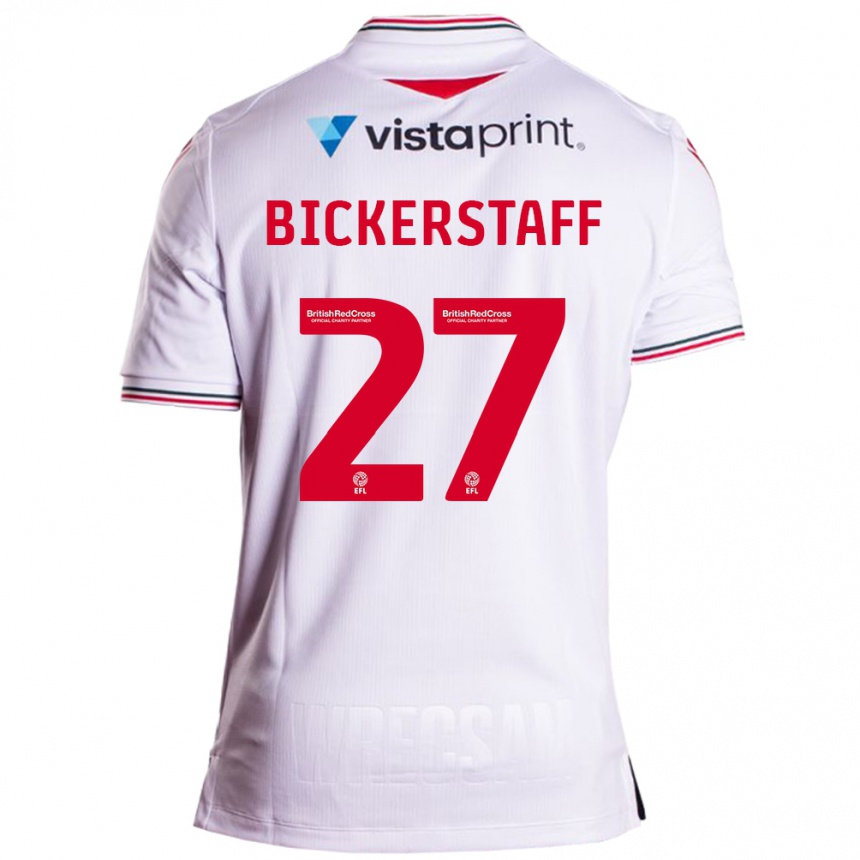 Vaikiškas Jake Bickerstaff #27 Baltas Išvykos Marškinėliai 2023/24 T-Shirt