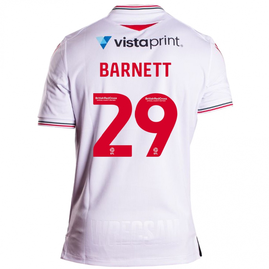 Vaikiškas Ryan Barnett #29 Baltas Išvykos Marškinėliai 2023/24 T-Shirt