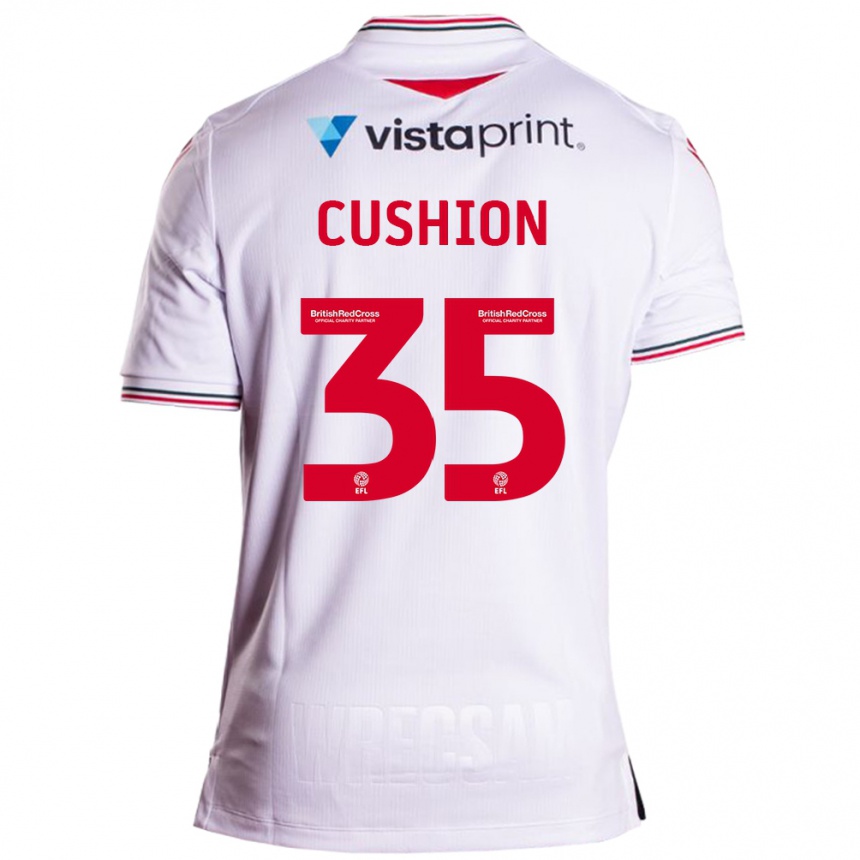 Vaikiškas Owen Cushion #35 Baltas Išvykos Marškinėliai 2023/24 T-Shirt