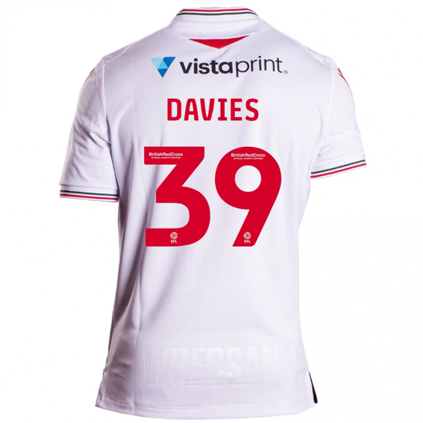 Vaikiškas Daniel Davies #39 Baltas Išvykos Marškinėliai 2023/24 T-Shirt