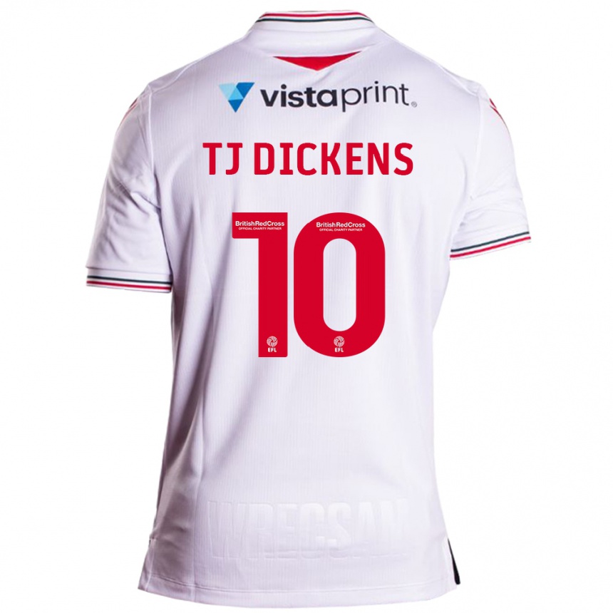 Vaikiškas Tonicha Tj Dickens #10 Baltas Išvykos Marškinėliai 2023/24 T-Shirt