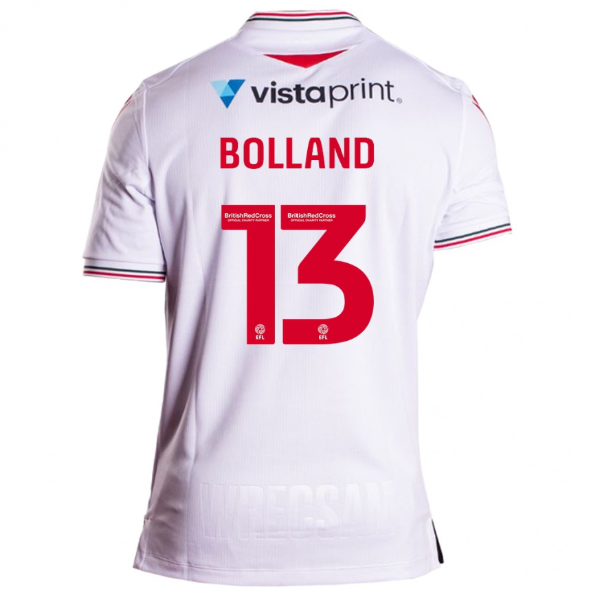 Vaikiškas Charlotte Bolland #13 Baltas Išvykos Marškinėliai 2023/24 T-Shirt