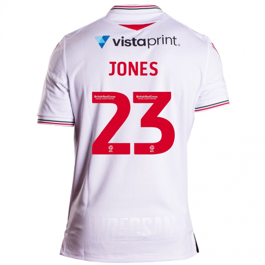 Vaikiškas Ruby Jones #23 Baltas Išvykos Marškinėliai 2023/24 T-Shirt