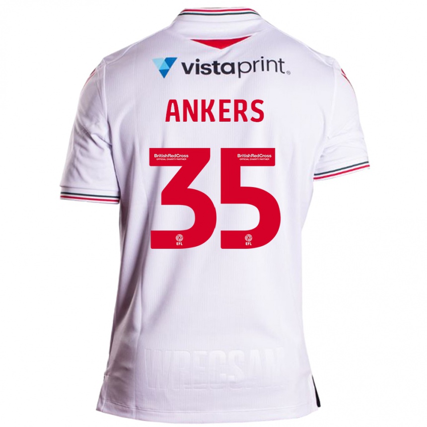 Vaikiškas Chloe Ankers #35 Baltas Išvykos Marškinėliai 2023/24 T-Shirt