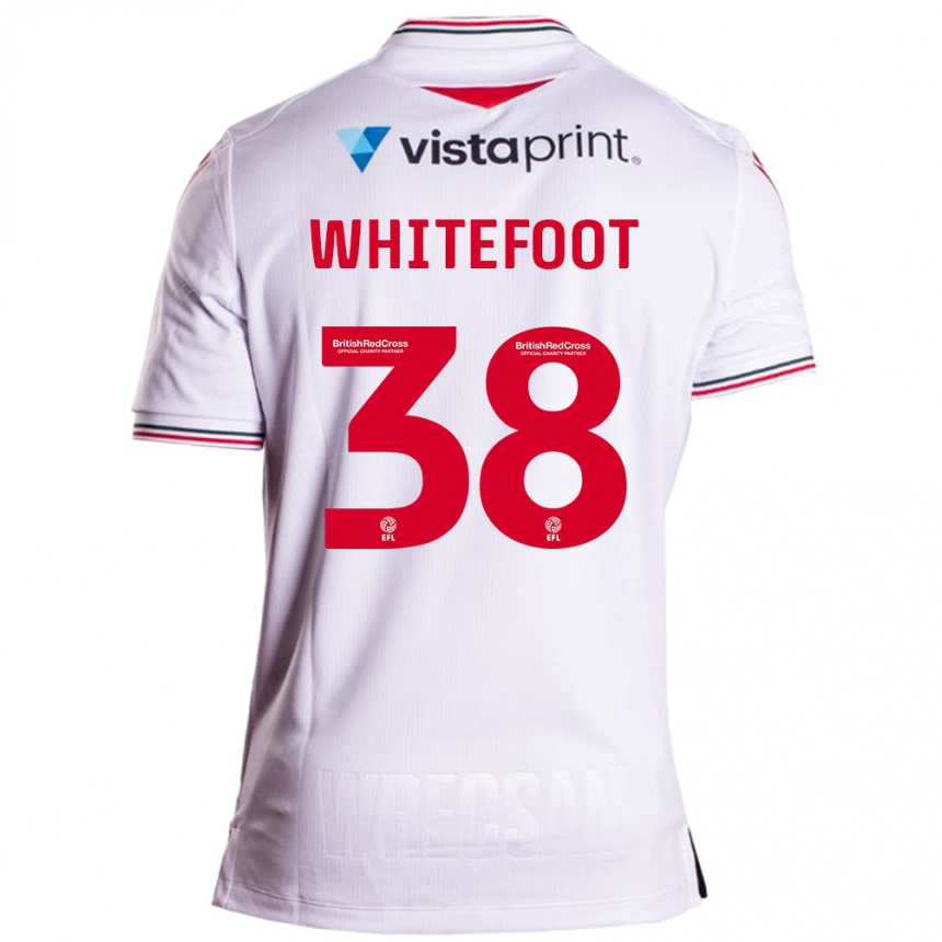 Vaikiškas Lily Whitefoot #38 Baltas Išvykos Marškinėliai 2023/24 T-Shirt