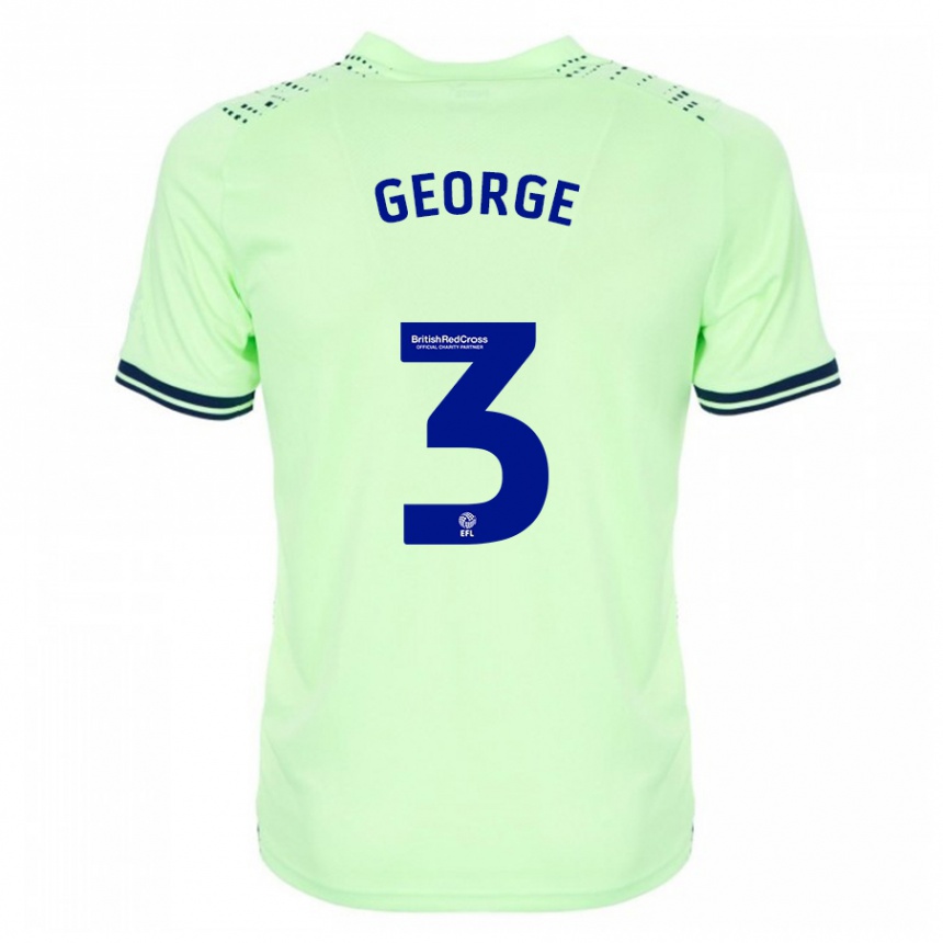 Vaikiškas Hannah George #3 Karinis Jūrų Laivynas Išvykos Marškinėliai 2023/24 T-Shirt