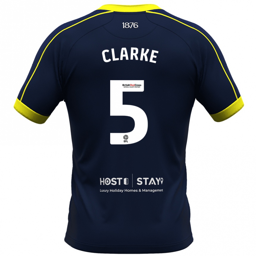 Vaikiškas Matt Clarke #5 Karinis Jūrų Laivynas Išvykos Marškinėliai 2023/24 T-Shirt