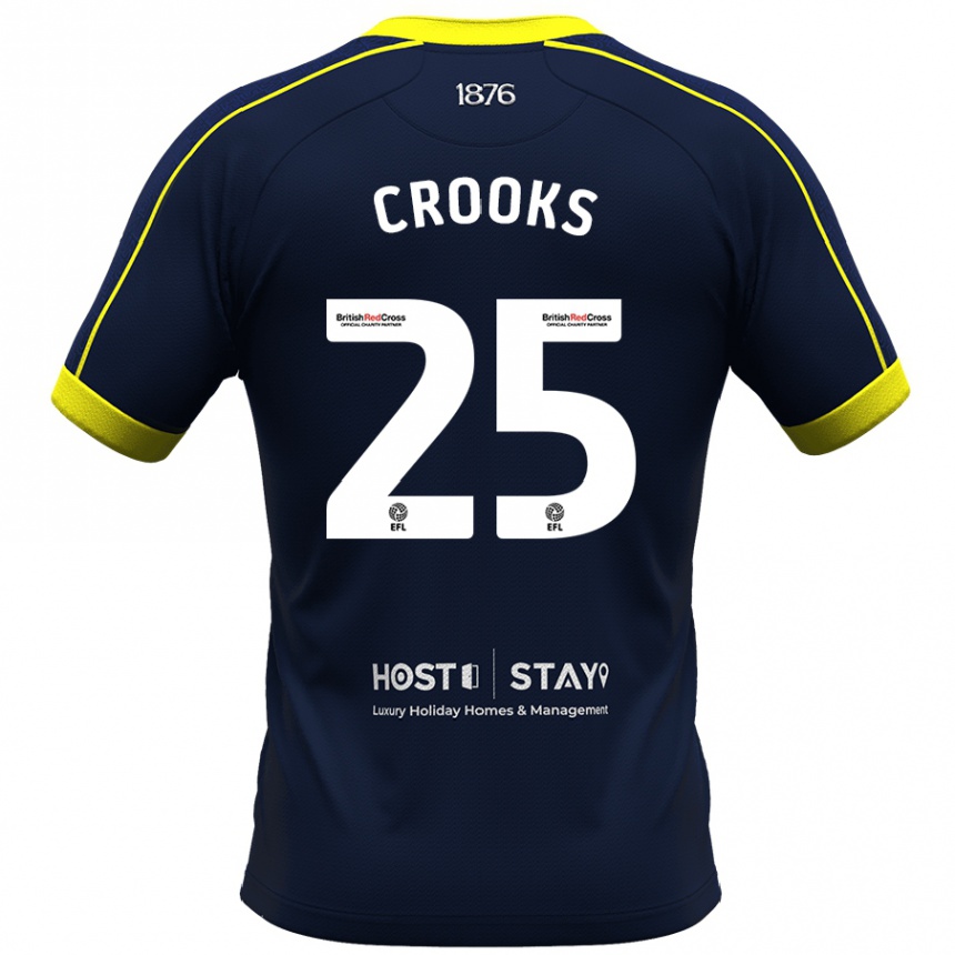 Vaikiškas Matt Crooks #25 Karinis Jūrų Laivynas Išvykos Marškinėliai 2023/24 T-Shirt