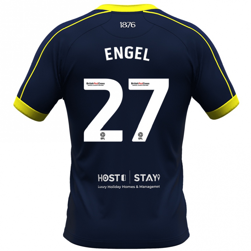 Vaikiškas Lukas Engel #27 Karinis Jūrų Laivynas Išvykos Marškinėliai 2023/24 T-Shirt