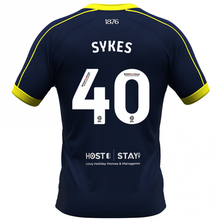 Vaikiškas Cain Sykes #40 Karinis Jūrų Laivynas Išvykos Marškinėliai 2023/24 T-Shirt