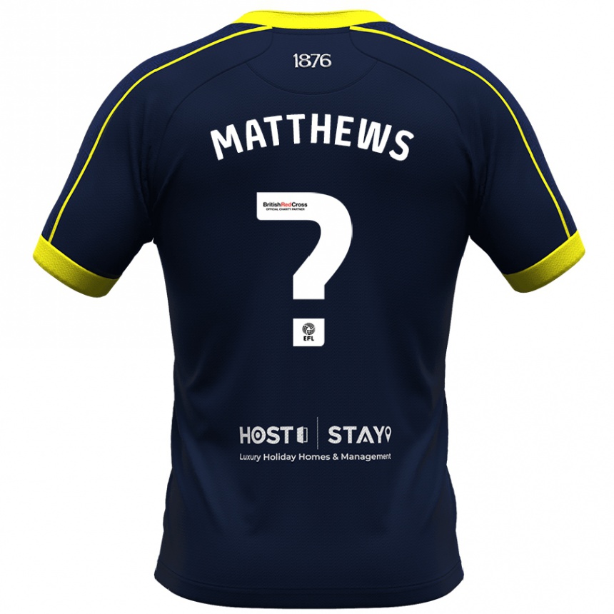 Vaikiškas Ajay Matthews #0 Karinis Jūrų Laivynas Išvykos Marškinėliai 2023/24 T-Shirt