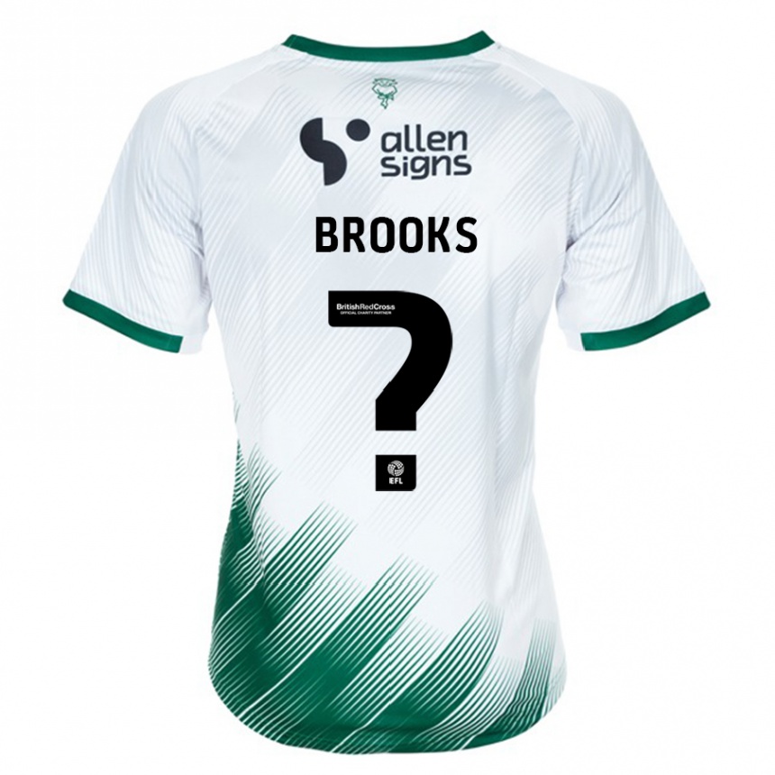 Vaikiškas Billy Brooks #0 Baltas Išvykos Marškinėliai 2023/24 T-Shirt